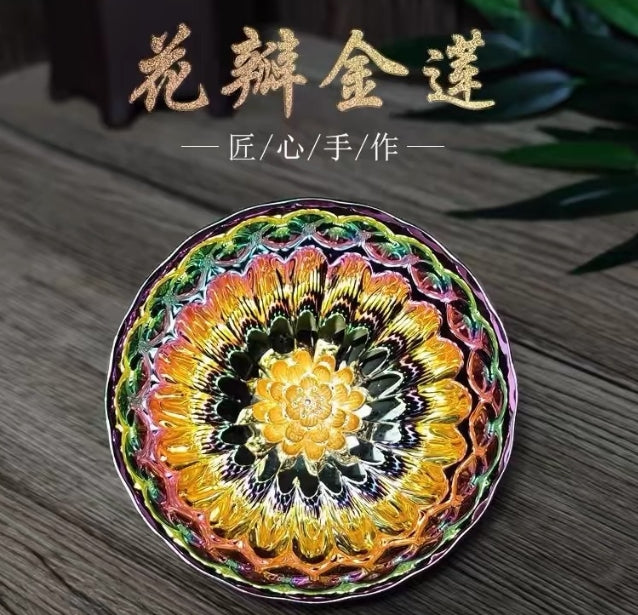 Colorful golden Lotus