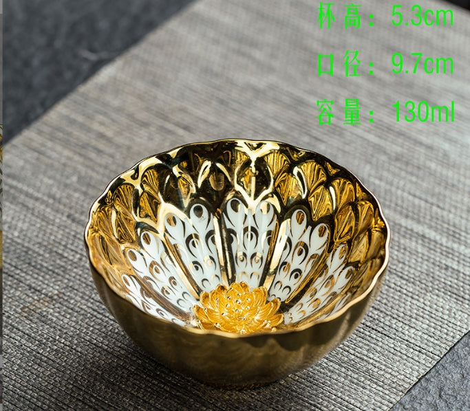 Golden lotus flower