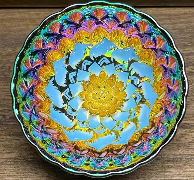 blooming lotus with rich colors